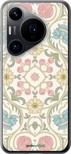 Силиконовый чехол Цветочный орнамент v2 для Huawei Pura 70 - 5513u-3703 изображение 