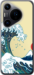 Силиконовый чехол Японские волны для Huawei Pura 70 - 5533u-3703 изображение 