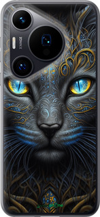 Силиконовый чехол Кошка для Huawei Pura 70 - 5548u-3703 изображение 