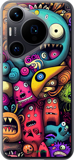 Силиконовый чехол Cмешные монстры для Huawei Pura 70 - 5549u-3703 изображение 
