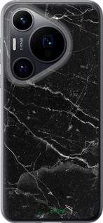 Силиконовый чехол Черный мрамор v2 для Huawei Pura 70 - 5568u-3703 изображение 