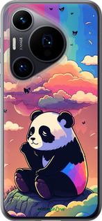 Силиконовый чехол Панда в облаках для Huawei Pura 70 - 5585u-3703 изображение 