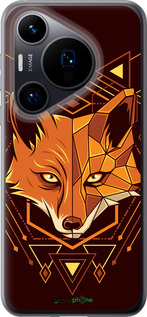 Силиконовый чехол Лиса геометрия для Huawei Pura 70 - 5607u-3703 изображение 