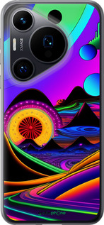 Силиконовый чехол Абстракция v3 для Huawei Pura 70 - 5620u-3703 изображение 