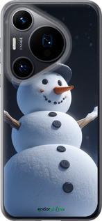 Силиконовый чехол Снеговик для Huawei Pura 70 - 5826u-3703 изображение 