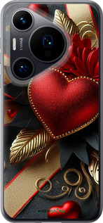 Силиконовый чехол Сердечки v2 для Huawei Pura 70 - 5832u-3703 изображение 