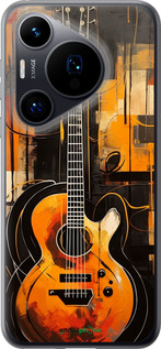Силиконовый чехол Чехол для телефона Оранжевая Гитара для Huawei Pura 70 - 5934u-3703 изображение 