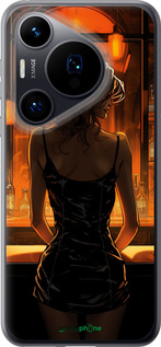 Силиконовый чехол Чехол для телефона Девушка в баре для Huawei Pura 70 - 5947u-3703 изображение 