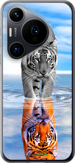 Силиконовый чехол Тигр для Huawei Pura 70 - 6016u-3703 изображение 