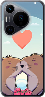 Силиконовый чехол Капибара любовь для Huawei Pura 70 - 6027u-3703 изображение 
