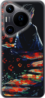 Силіконовий чехол Мрійлива дівчина для Huawei Pura 70 - 6042u-3703 изображение 