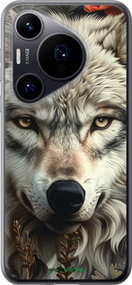Силиконовый чехол Волчий взгляд для Huawei Pura 70 - 6066u-3703 изображение 