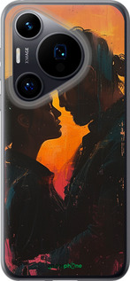 Силиконовый чехол Любовь на полотне для Huawei Pura 70 - 6067u-3703 изображение 