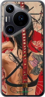 Силиконовый чехол Тайна катаны для Huawei Pura 70 - 6074u-3703 изображение 