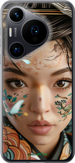 Силиконовый чехол Взгляд души самурая для Huawei Pura 70 - 6076u-3703 изображение 