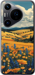 Силиконовый чехол Украинское поле для Huawei Pura 70 - 6082u-3703 изображение 