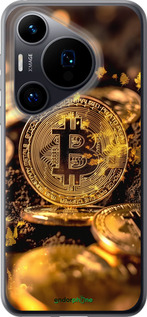 Силиконовый чехол Золотая лихорадка биткойна для Huawei Pura 70 - 6089u-3703 изображение 