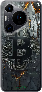 Силиконовый чехол Раскаленный биткойн для Huawei Pura 70 - 6091u-3703 изображение 