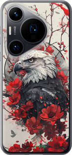 Силиконовый чехол Рубиновый орел для Huawei Pura 70 - 6103u-3703 изображение 
