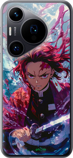 Силиконовый чехол Танджиро Камадо: Клинок рассекающий демонов для Huawei Pura 70 - 6111u-3703 изображение 