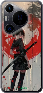 Силиконовый чехол Сумерки воина: Танец с катаной для Huawei Pura 70 - 6123u-3703 изображение 