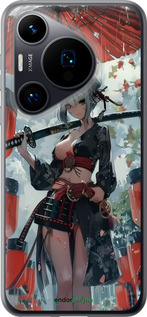 Силиконовый чехол Гейша-воин для Huawei Pura 70 - 6124u-3703 изображение 