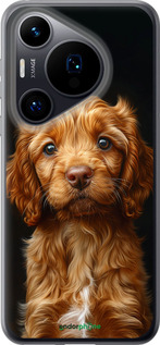Силиконовый чехол Cocker spaniel на черном фоне для Huawei Pura 70 - 6137u-3703 изображение 