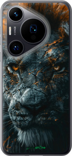 Силиконовый чехол Пламенный лев для Huawei Pura 70 - 6153u-3703 изображение 