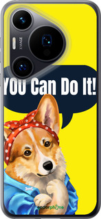 Силиконовый чехол чехол с корги You Can Do It для Huawei Pura 70 - 6184u-3703 изображение 