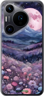 Силиконовый чехол Ночь луна арт для Huawei Pura 70 - 6319u-3703 изображение 
