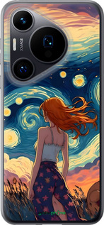 Силиконовый чехол Девушка Арт для Huawei Pura 70 - 6325u-3703 изображение 