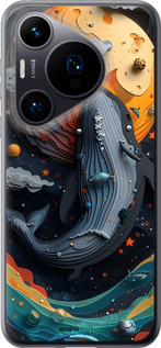Силиконовый чехол Кит в космосе для Huawei Pura 70 - 6328u-3703 изображение 