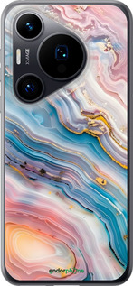 Силиконовый чехол Мрамор красивый для Huawei Pura 70 - 6376u-3703 изображение 