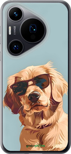 Силиконовый чехол Пес в очках для Huawei Pura 70 - 6381u-3703 изображение 