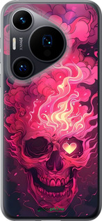 Силиконовый чехол Череп арт для Huawei Pura 70 - 6385u-3703 изображение 