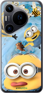 Силиконовый чехол Миньоны для Huawei Pura 70 - 6386u-3703 изображение 