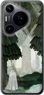 Силиконовый чехол С изображением соснового леса и привидения для Huawei Pura 70 - 6420u-3703 изображение 