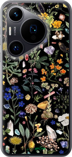 Силиконовый чехол С цветами для Huawei Pura 70 - 6422u-3703 изображение 