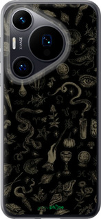 Силиконовый чехол Мистический коллаж с травами и магическими символами для Huawei Pura 70 - 6428u-3703 изображение 