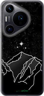 Силиконовый чехол Минималистический горный пейзаж для Huawei Pura 70 - 6438u-3703 изображение 