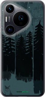 Силиконовый чехол Лиса и ночной лес для Huawei Pura 70 - 6481u-3703 изображение 