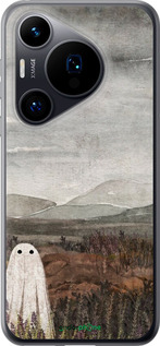Силиконовый чехол Одинокий призрак на фоне гор для Huawei Pura 70 - 6486u-3703 изображение 