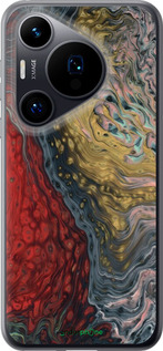 Силіконовий чехол Із зображенням абстрактного живопису для Huawei Pura 70 - 6530u-3703 изображение 