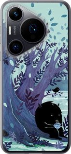 Силиконовый чехол Арт принт Тихое место чая для Huawei Pura 70 - 6544u-3703 изображение 