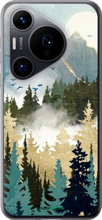 Силиконовый чехол С изображением лесного пейзажа для Huawei Pura 70 - 6548u-3703 изображение 