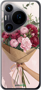 Силиконовый чехол Пионы 1 для Huawei Pura 70 - 6705u-3703 изображение 