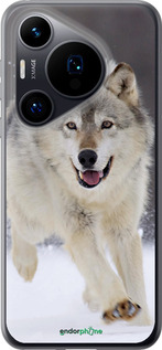 Силиконовый чехол Бегущий волк для Huawei Pura 70 - 826u-3703 изображение 