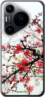 Силиконовый чехол Цветущий куст для Huawei Pura 70 - 831u-3703 изображение 