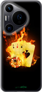 Силиконовый чехол Горящие карты для Huawei Pura 70 - 839u-3703 изображение 
