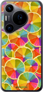 Силиконовый чехол Разноцветные дольки лимона для Huawei Pura 70 - 861u-3703 изображение 